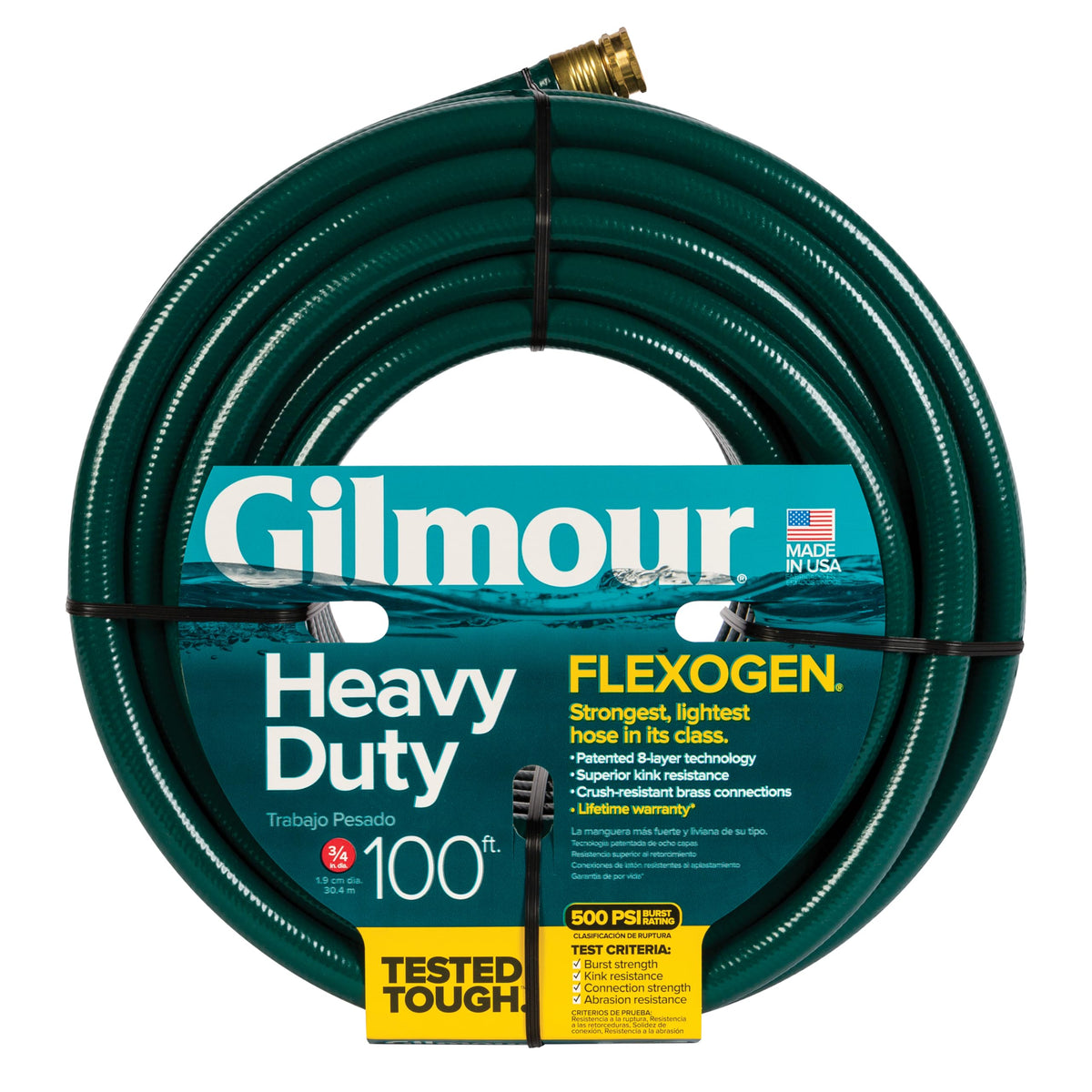 3/4 in x 100 ft Heavy Duty Kink Resistant Garden Hose D27695