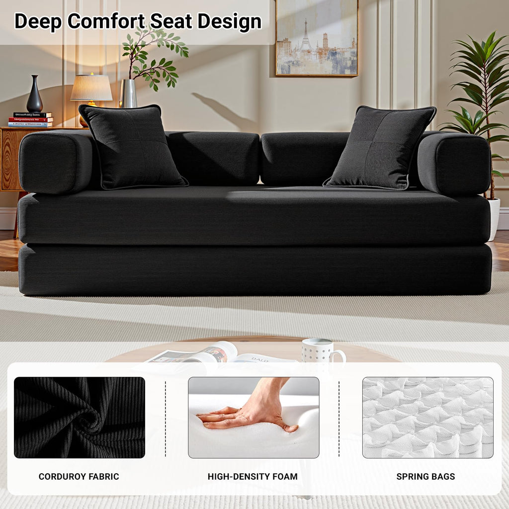 78" Convertible Futon Sofa Bed T65644
