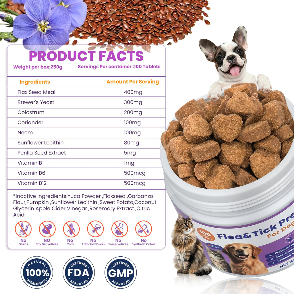 Dog Flea and Tick Treatment Soft Chews G33353
