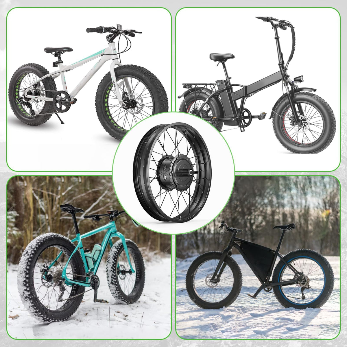 20" 26" 1000W Fat Tire Ebike Conversion Kit T87535