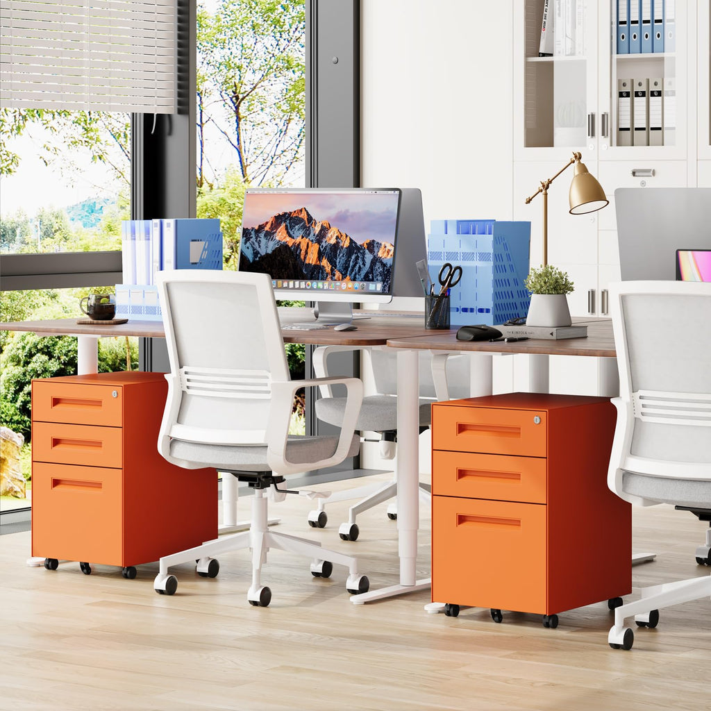3 Drawer Metal Rolling File Cabinet G2556