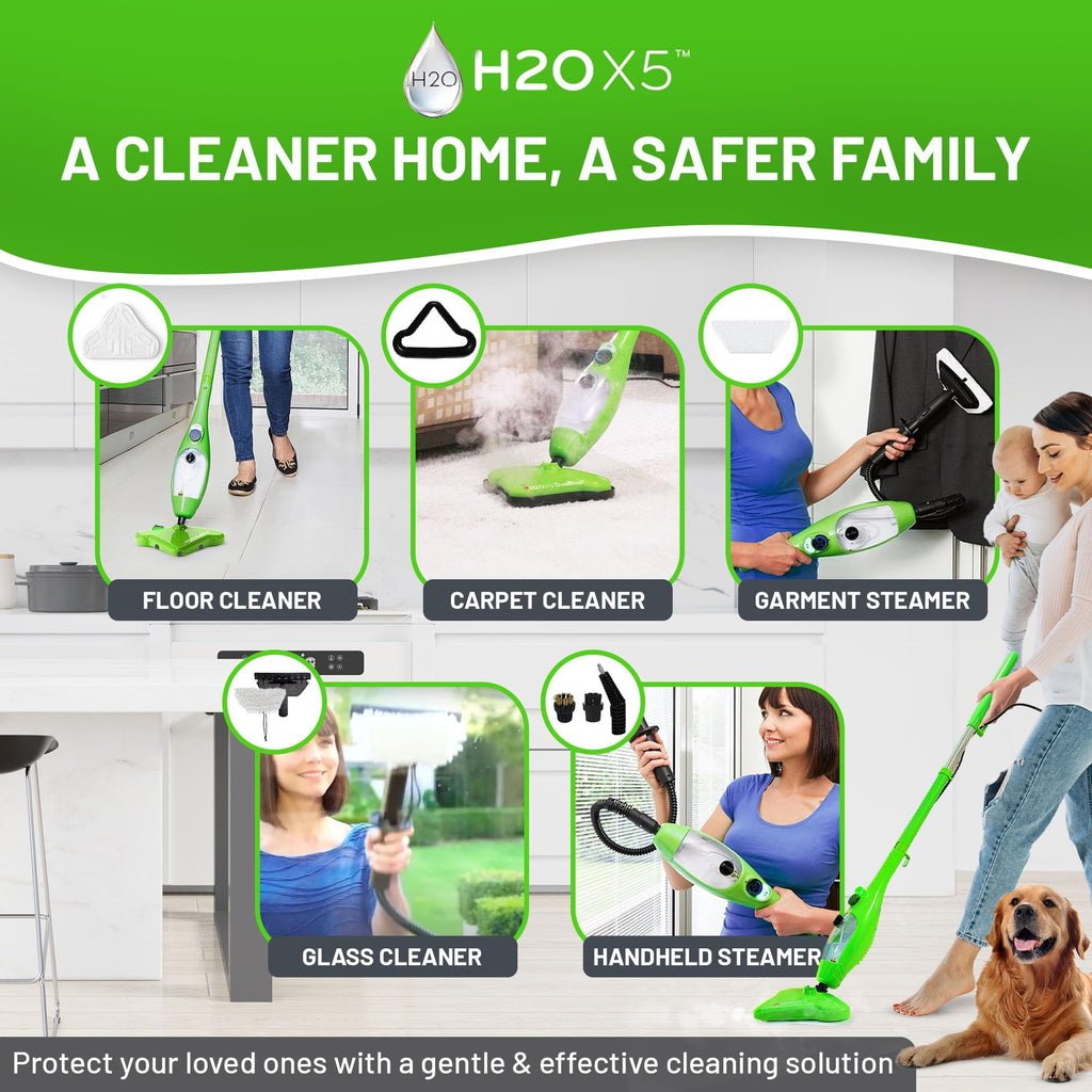 5-in-1 Steam Mop and Handheld Steam Cleaner D774550