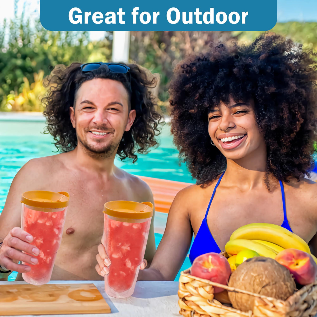 20 oz 4 Pack Double Wall Clear Acrylic Tumbler Cups with Lids K90765