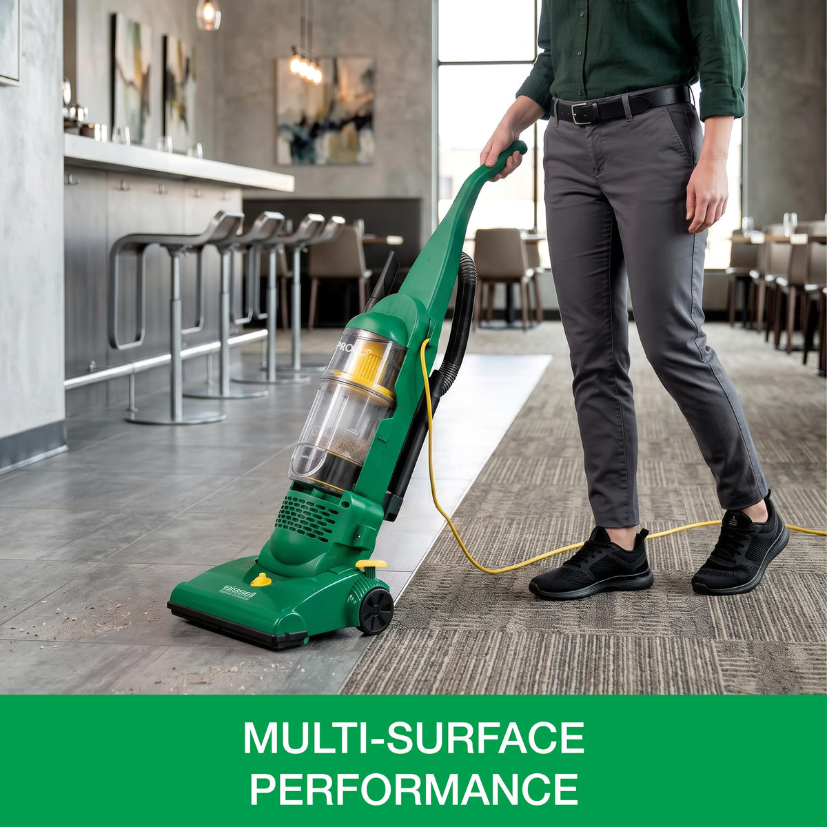 Commercial Bagless Upright Vacuum with On-Board Tools O8119