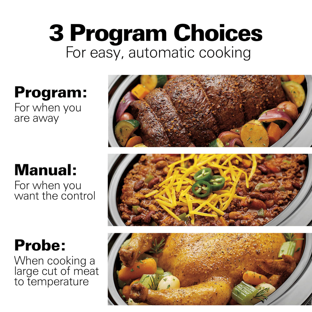 Portable 6 Quart Programmable Slow Cooker E8545