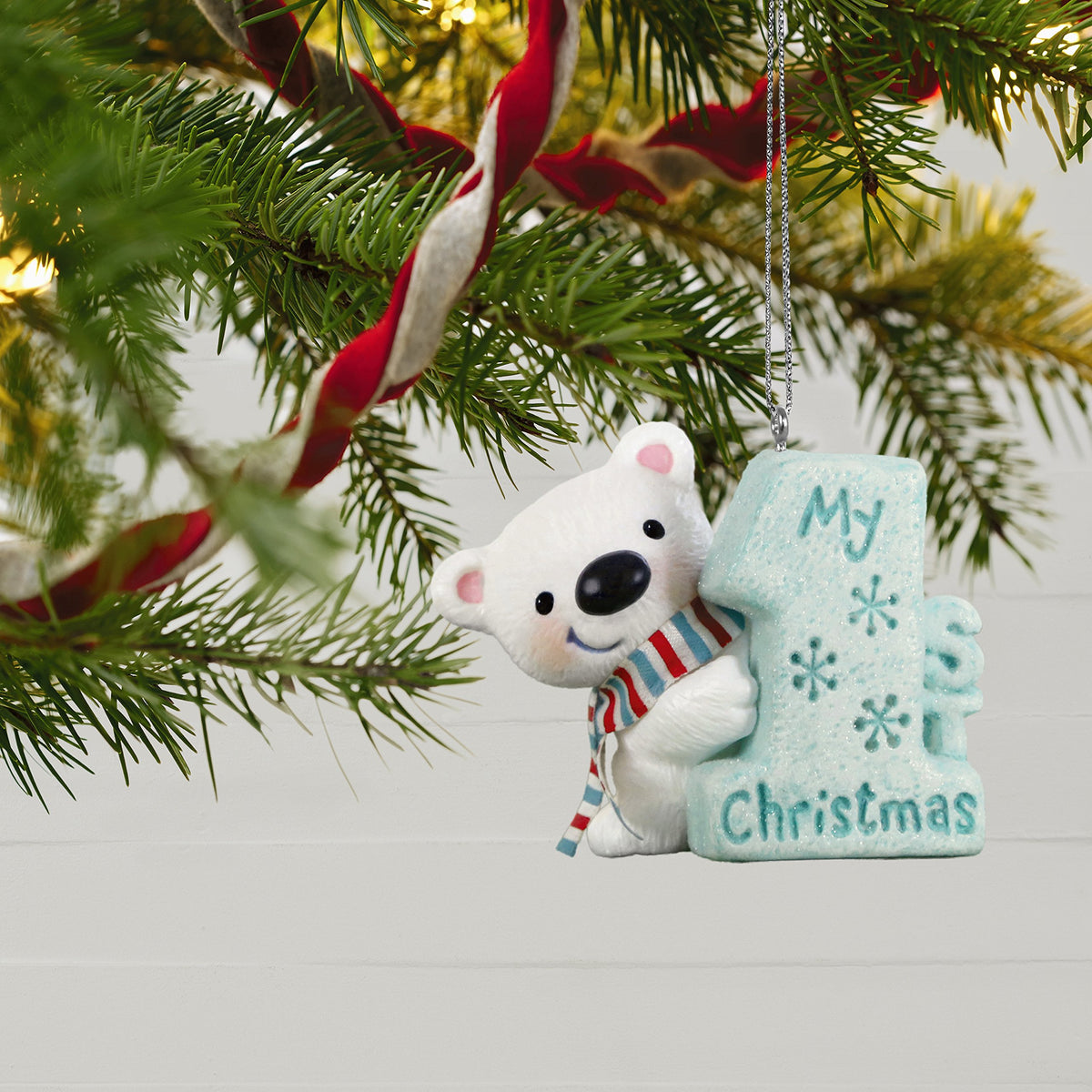 My 1st Christmas Polar Bear Ornament X8853