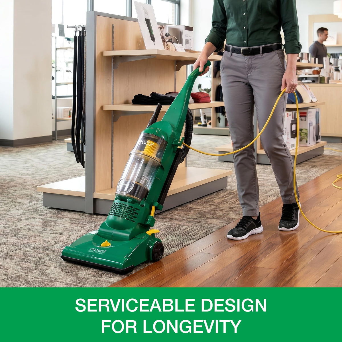 Commercial Bagless Upright Vacuum with On-Board Tools O8119