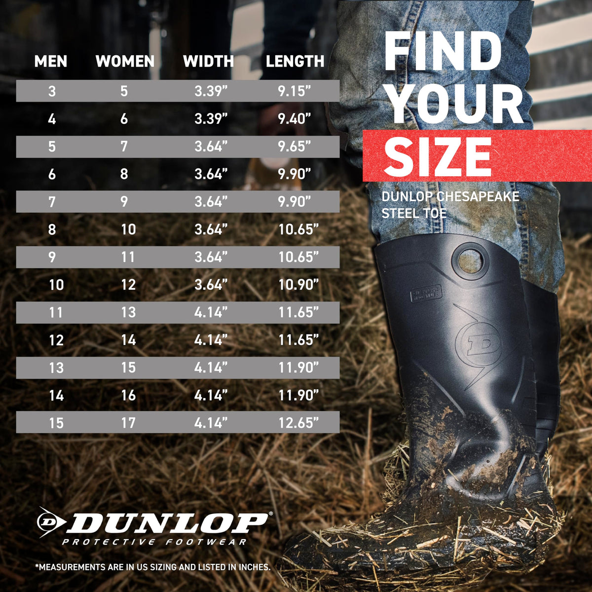 Black Steel Toe Rubber Work Boots L80019