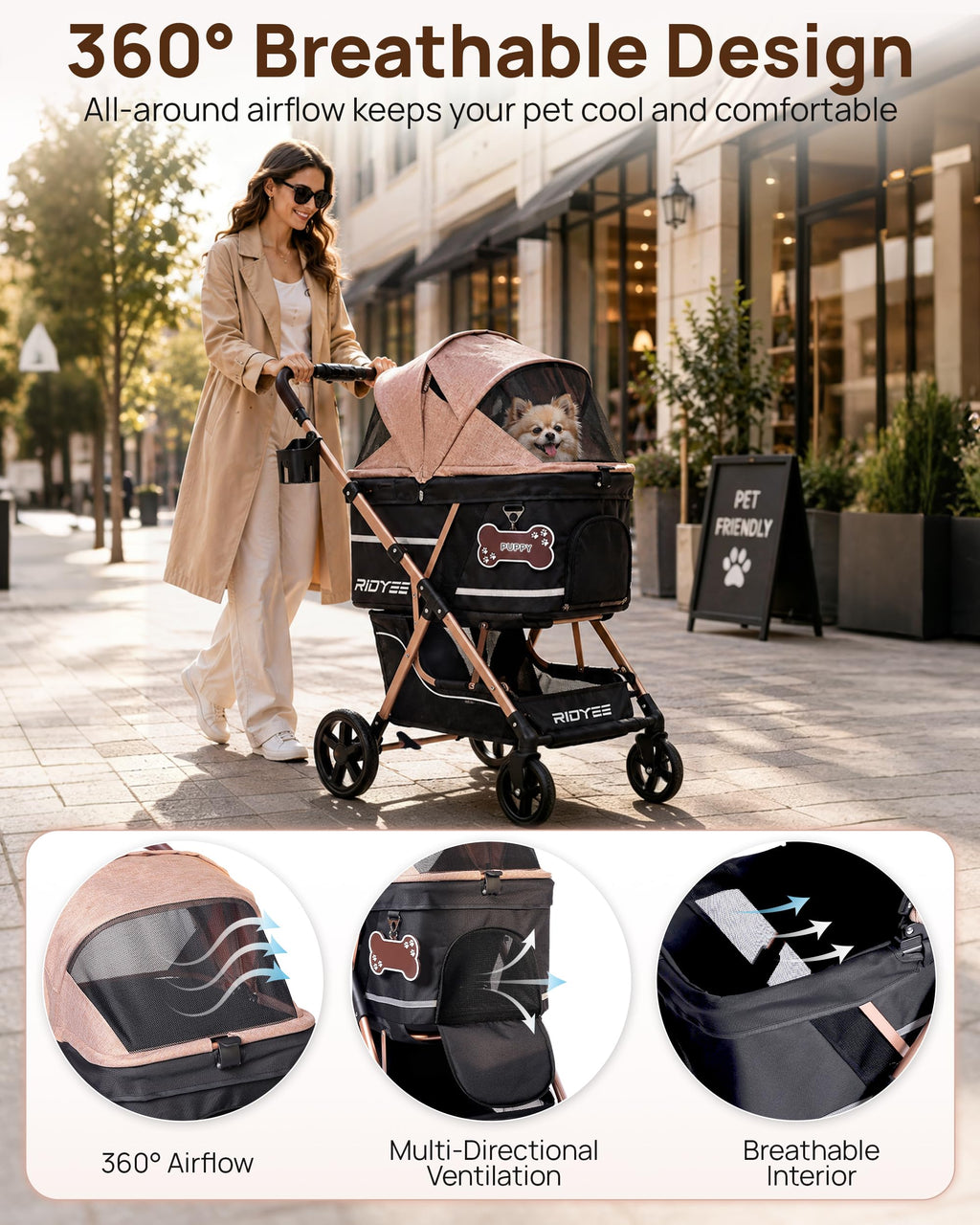 Foldable Dog Stroller F253482