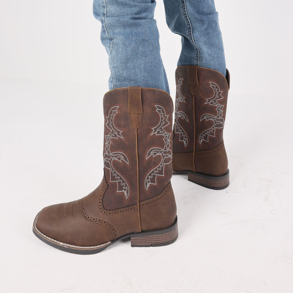Cowboy Boots Square Toe Slip Resistant Work A796099
