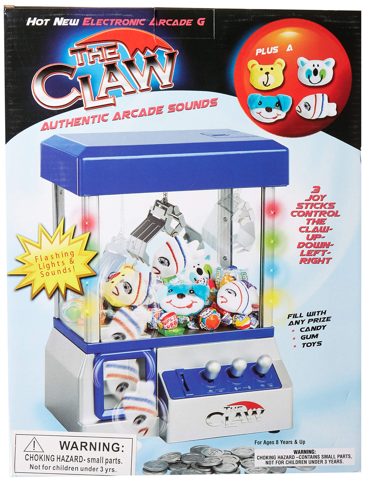 Claw Machine Arcade Mini Toy Grabber Machine with Music & Flashing Lights Z545