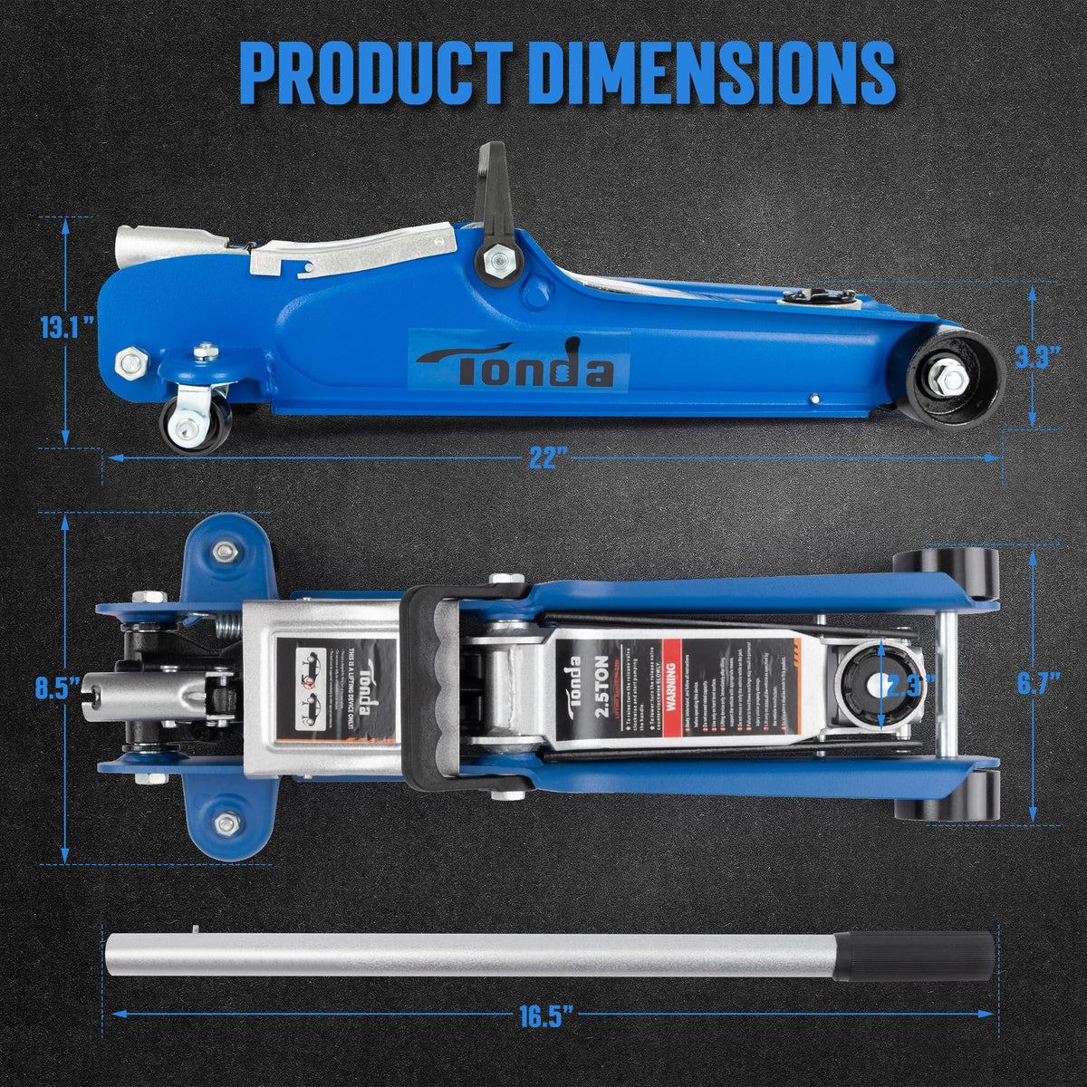 2.5 Ton Low Profile Hydraulic Floor Jack C7560
